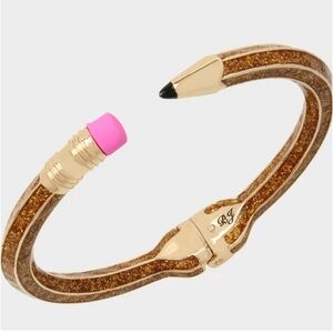 New Betsey Johnson Pencil Hinged Bangle